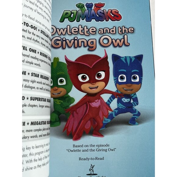 Owlette and the Giving Owl PJ Masks Leveled Reader Kids Fiction Book Sight Words - Picture 3 of 6